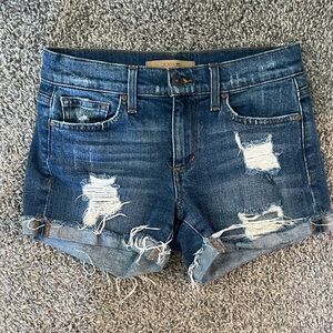 Joe's Jeans Blue Distressed Jean Shorts